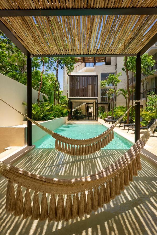 Apartamento Studio Wterrace, Hammock, And Pool Access Tulum Exterior foto