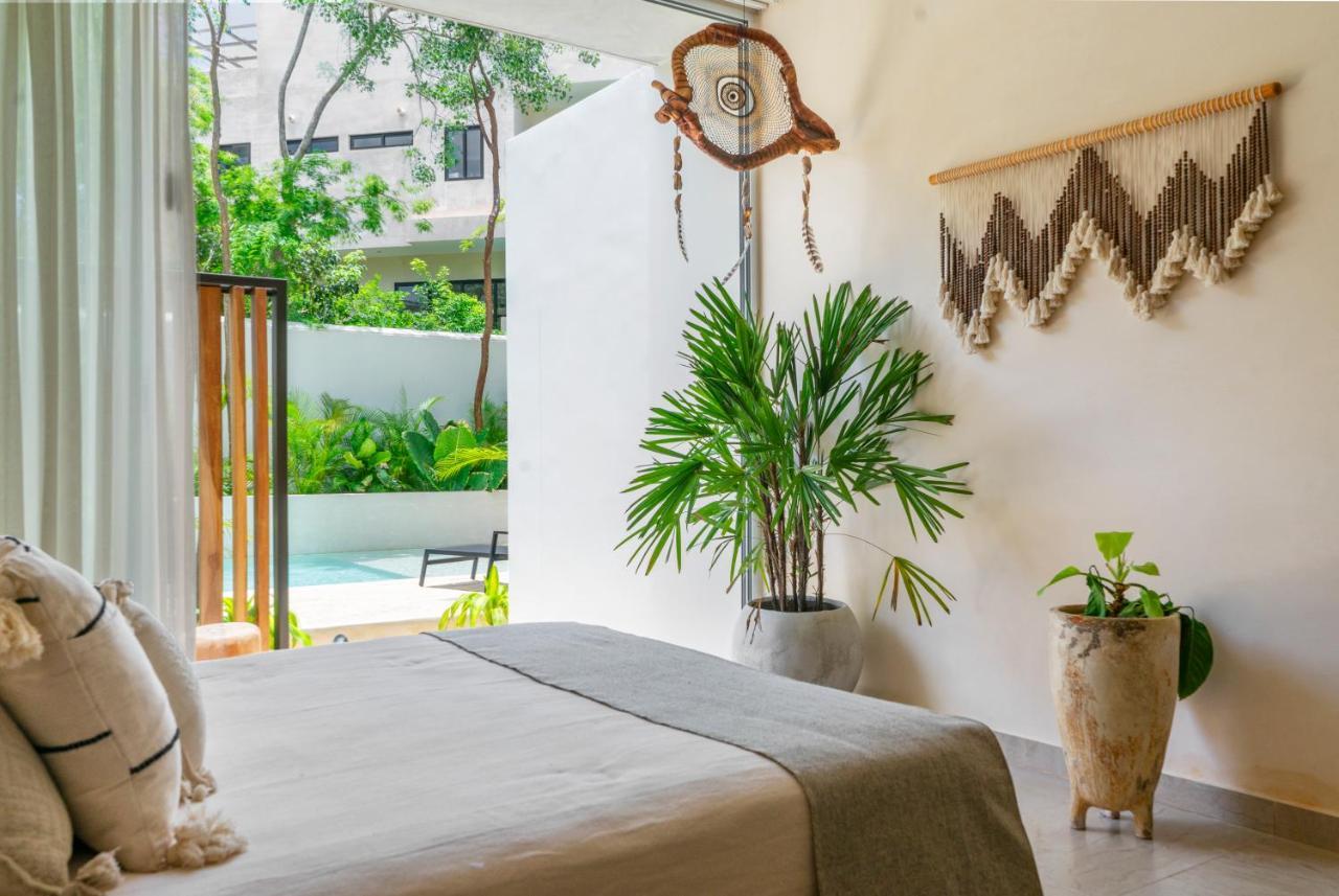 Apartamento Studio Wterrace, Hammock, And Pool Access Tulum Exterior foto